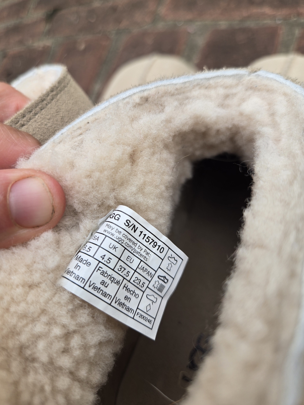 UGG New Heights Wi Ter White Suede Platform Ankle Boots with Fleece Lining - Picture 5 of 6